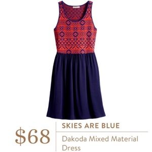Skies are Blue Dakoda 2fer dress - by Stitch Fix